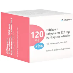 DILTIAZEM Ethypharm 120 mg Hartkapseln retardiert 100 St