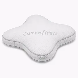 sleezzz Premium Gelschaum Kontur- und Bauchschläfer Kissen 54 x 45 x 12 cm Weiß