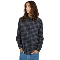 Element Button Down Regular Flannel Hemd tartan blue Gr.