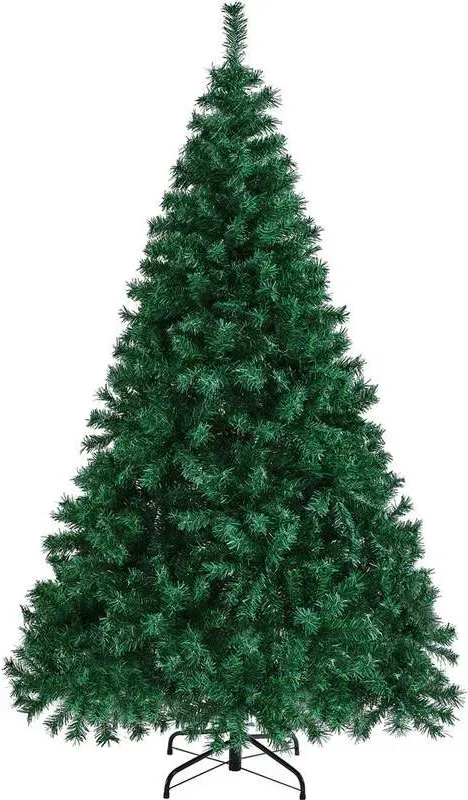 Yaheetech Künstlicher Weihnachtsbaum, Grün, 1,83 m, mit Scharnierfunktion, 1000 PVC-Zweige, klappbarer Ständer
