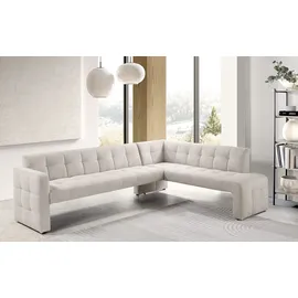 exxpo - sofa fashion Essbank EXXPO - SOFA FASHION "Barista, bequem und elegant, hohe Bodenfreiheit", beige, B:265cm H:83cm T:199cm, Sitzbänke, Essbank, Eckbank Barista bequem und elegant, hochwertige Detailverarbeitung