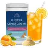 Cortisol Cocktail Pulver, Ashwagandha L Theanin Phosphatidylserin Inositol Pulver Cortisol Senken, Calm zum Abnehmen Hormon Balance Frauen, Konzentration Steigern, Zuckerfrei, 180g(30 Servings)
