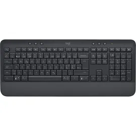 Logitech Signature K650, Volle Größe (100%), Kabellos, Bluetooth, Membran Key Switch, QWERTY, Graphi - Grau