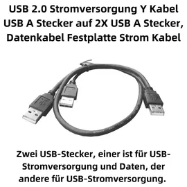 Aukson USB-A auf USB-A 0,7 m Schwarz