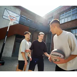 Hudora Basketballständer RoCo 305 (höhenverstellbar/fester Stand/Sicher/langlebig) - 230cm-305cm