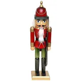 Dekohelden24 Wunderschöner Nussknacker Soldat, in rot, ca. 40 cm