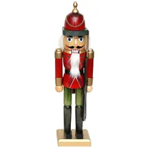 Dekohelden24 Wunderschöner Nussknacker Soldat, in rot, ca. 40 cm