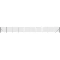 vidaXL Maschendrahtzaun Anthrazit 1,6x25 m Verzinkter Stahl