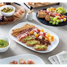 Luminarc Essteller Italien Party 34 cm weiß 6er Set