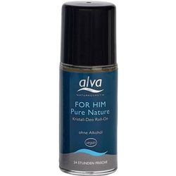 Alva Deo-Kristall for him Pure Nature Kristall Roll On, 50 ml