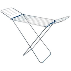 WENKO Wäscheständer Wings silber