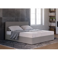 Wasserbett New York im Boxspring-Look, bellvita, mit Energiesparheizung, mit Aufbau & Einstellservice silberfarben