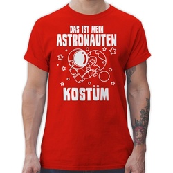 Shirtracer T-Shirt Das ist mein Astronauten Kostüm - Astronaut Weltraum Astronautenkostüm Karneval Outfit rot XXL