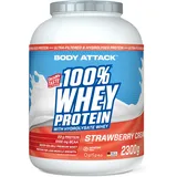 Body Attack 100% Whey Protein Strawberry Pulver 2300 g