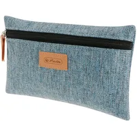 Herlitz 50039135 Faulenzer flach, GREENline RPET, blau, 1 Stück