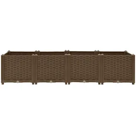 vidaXL Hochbeet 160 x 40 x 38 cm Braun
