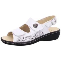 Belvida Bequeme Sandalen Damen Weiß 36