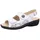 Belvida Bequeme Sandalen Damen Weiß 36