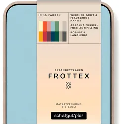 Schlafgut Spannbettlaken »Frottex«, 100% Frottee, 12700503-0 Blue Light 1 St.