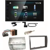 Kenwood DMX-125DAB Bluetooth DAB+ USB MP3 Einbauset für Fiat Ducato Boxer Jumper