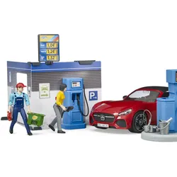 BRUDER - bworld Tankstelle mit Waschplatz 62111