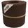 zaunzu® Sichtschutzstreifen Rille Gelocht 26 m Braun PP