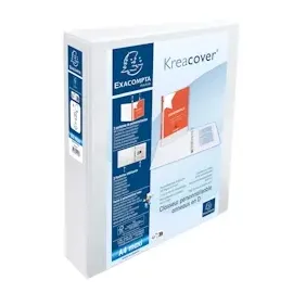 Exacompta 10x Ringbuch »Kreacover« 40 mm-Ring-ø Weiß