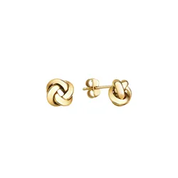 Paar Ohrstecker VIVANCE "375/- Gelbgold glanz Knoten", gelb, Ohrringe, Damen, ONE-SIZE, Gold