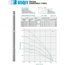 CHM GmbH Brunnenpumpe 2,5 Zoll 550 Watt 8,2 Bar 2700 L/h sandresistent