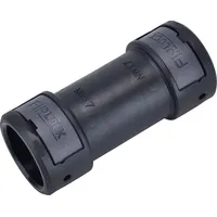 Fränkische Rohrwerke 4891607600 ACPA-17B Wellrohrverbinder Schwarz Gerade 10St.