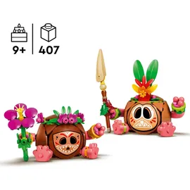 LEGO | Disney Vaiana Kakamora - Spielzeug inkl. 2 Blumentopf Figuren mit künstlichen Blumen als Zimmerdeko - Geschenk für Mädchen ab 9 Jahren und Filmfans - 43293