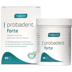 Nupure probadent forte 3 Bakterien Kulturen 5 Mrd. KBE Lutschtabletten 90 St
