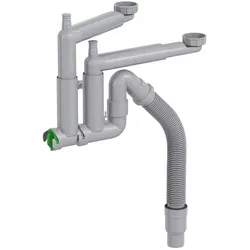 Smartloc Halb-Siphon 11⁄2" für Spüle, Waschmaschine & Geschirrspüler, flexibles Rohr