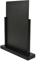Deflecto Tisch-Kreidetafeln Hochformat 27 (B) x 7 (T) x 32,3 (H) cm Schwarz
