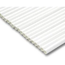 BIOZOYG 5000 Stück Trinkhalme 20cm,  Ø5mm, weiß, umweltfreundliche Getränkehalme, biologisch abbaubar, ökofreundliche, nachhaltige Papierstrohhalme