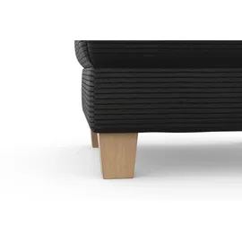 Home Affaire Polsterhocker Summer Cord 77 x 48 x 67 cm Grau
