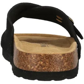 NOU Jaca Leder Kork Sandalen Damen, 1001 - black 39