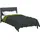 vidaXL Winterbettdecke Grün und Anthrazit 140 cm Mikrofaser