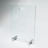 BIJON Kaminschutzgitter aus Spezial-Sicherheitsglas, Hitzeschutz Funkenschuztgitter, Ofenschutzgitter aus echtem ESG-Glas, Kamin Ofen Glas Funkenschutz FIREpro - 60 x 80 cm