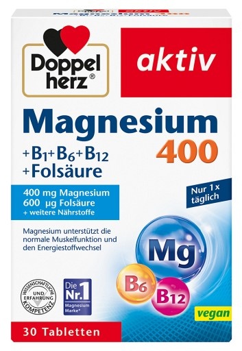 DOPPELHERZ Magnesium 400 mg Tabletten 30 St