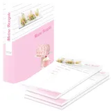 PRICARO Rezeptordner mit Rezeptblock "Cupcake", A5