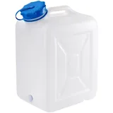 hünersdorff Weithalskanister / Abklärkanister / Mehrzweckkanister mit großer Öffnung zur einfachen Innenreinigung, 31 Liter, UV-Schutz, Made in Germany 818300 Naturfarben, weiß