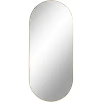 XXXLutz Xxxl Wandspiegel, Orange, Metall, Glas, oval, 80x0.5x35 cm,