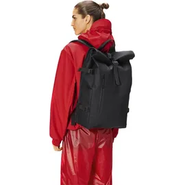 Rains Rolltop Rucksack Large Schwarz