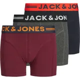 JACK & JONES Boy Boxershorts Boys Logo 3-Pack 176Dark Grey Melange | 176