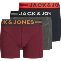 JACK & JONES Boy Boxershorts Boys Logo 3-Pack 176Dark Grey Melange | 176