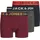 JACK & JONES Boy Boxershorts Boys Logo 3-Pack 176Dark Grey Melange | 176