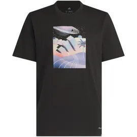 adidas All Day I Dream About Summer (A.d.i.d.a.s.) Graphic Tee, Black, M