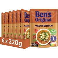Ben's Original Express Reis Mediterran, 6 Packungen (6 x 220g)