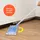 BestLivings Wischmopp mit Aluminiumstiel ausziehbar 80–130 cm Blau
